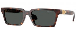 Lunettes de soleil - Versace - VE4490U - 108/87 HAVANA // DARK GREY