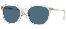 Gafas de Sol - Versace - VE4493D - 551971  TRANSPARENT GREY // DARK BLUE