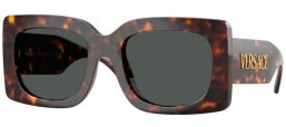 Gafas de Sol - Versace - VE4496U - 108/87 HAVANA // DARK GREY