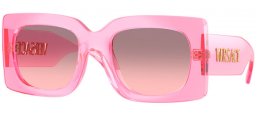 Gafas de Sol - Versace - VE4496U - 53705M  TRANSPARENT PINK // GREY GRADIENT PINK