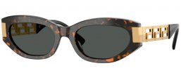 Gafas de Sol - Versace - VE4501 - 552887  HAVANA BROWN // DARK GREY