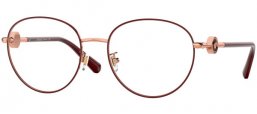 Lunettes de vue - Versace - VE1273D - 1467 ROSE GOLD BURGUNDY