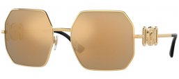 Sunglasses - Versace - VE2248 - 10027P GOLD // BROWN MIRROR GOLD