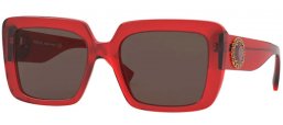 Gafas de Sol - Versace - VE4384B - 528073 TRANSPARENT RED // BROWN