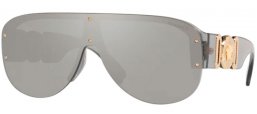 Sunglasses - Versace - VE4391 - 311/6G TRANSPARENT GREY // LIGHT GREY MIRROR SILVER