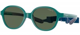 Gafas Junior - Vogue Eyewear Junior - VJ2012 - 297571 GREEN ON RUBBER DARK BLUE // DARK GREEN