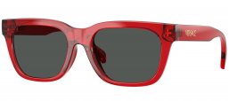 Gafas Junior - Versace eyewear junior - VK4006U - 553387  TRANSPARENT RED // DARK GREY