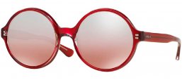 Gafas de Sol - Vogue eyewear - VO2919S - 22536U TOP TRANSPARENT BORDEAUX // LIGHT BROWN MIRROR SILVER GRADIENT