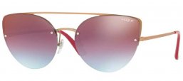 Gafas de Sol - Vogue eyewear - VO4074S - 5075H7 MATTE LIGHT PINK GOLD // AZURE GRADIENT PINK BROWN MIRROR RED