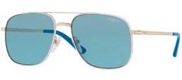 Gafas de Sol - Vogue eyewear - VO4083S BY GIGI HADID - 848/80 PALE GOLD // BLUE
