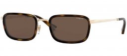 Gafas de Sol - Vogue eyewear - VO4166S - 848/73 PALE GOLD HAVANA // DARK BROWN