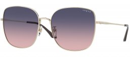Gafas de Sol - Vogue eyewear - VO4237SD - 848/I6 PALE GOLD // BLUE GRADIENT PINK