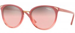 Gafas de Sol - Vogue eyewear - VO5230S - 25547E TOP ANTIQUE PINK GRADIENT TRANSPARENT PINK // LIGHT PINK GRADIENT MIRROR SILVER