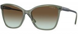 Gafas de Sol - Vogue eyewear - VO5520S - 3086E8  TRANSPARENT GREEN // DARK BROWN GRADIENT GREEN