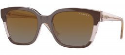 Gafas de Sol - Vogue eyewear - VO5558S - 3136T5  BROWN TRANSPARENT ROSE GLITTER // GREY GRADIENT BROWN POLARIZED