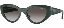 Gafas de Sol - Vogue eyewear - VO5566S - 31228G  DARK GREEN // GREY GRADIENT BLACK