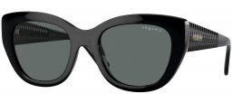Gafas de Sol - Vogue eyewear - VO5567S - W44/81 BLACK // DARK GREY POLARIZED