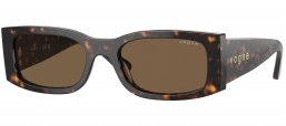 Gafas de Sol - Vogue eyewear - VO5584S - W65673  DARK HAVANA // DARK BROWN