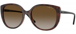 Gafas de Sol - Vogue eyewear - VO5623S - 2386T5  DARK HAVANA // BROWN GRADIENT GREY POLARIZED