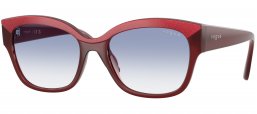Gafas de Sol - Vogue eyewear - VO5638SU - 322119  TOP RED BURGUNDY // BLUE GRADIENT