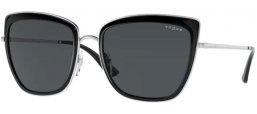 Sunglasses - Vogue eyewear - VO4223S - 323/87 SILVER BLACK // DARK GREY