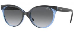 Sunglasses - Vogue eyewear - VO5246S - 296511 TOP BLACK RAINBOW GREEN // GREY GRADIENT