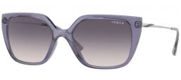 Sunglasses - Vogue eyewear - VO5386S - 292636 TRANSPARENT VIOLET // PINK GRADIENT DARK GREY