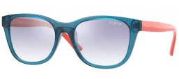 Frames Junior - Vogue Eyewear Junior - VJ2010 - 27827B BLUE OPAL // CLEAR GRADIENT LIGHT BLUE MIRROR SILVER