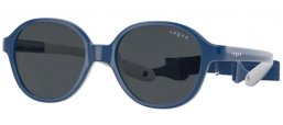 Frames Junior - Vogue Eyewear Junior - VJ2012 - 297487 BLUE ON RUBBER CREAM // DARK GREY