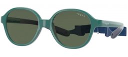 Gafas Junior - Vogue Eyewear Junior - VJ2012 - 297571 GREEN ON RUBBER DARK BLUE // DARK GREEN