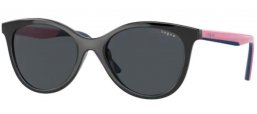 Lunettes Junior - Vogue Eyewear Junior - VJ2013 - W44/87 BLACK // DARK GREY