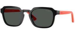 Lunettes Junior - Vogue Eyewear Junior - VJ2025 - W44/87 BLACK // DARK GREY
