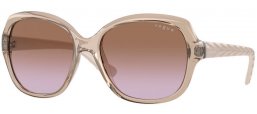 Lunettes de soleil - Vogue eyewear - VO2871S - 299068  TRANSPARENT LIGHT PINK // VIOLET GRADIENT BROWN