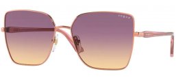 Lunettes de soleil - Vogue eyewear - VO4199S - 515270 ROSE GOLD // YELLOW GRADIENT VIOLET
