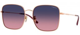Lunettes de soleil - Vogue eyewear - VO4327SD - 5152I6  ROSE GOLD // AZURE GRADIENTE PINK
