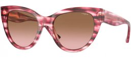 Sunglasses - Vogue - VO5339S - 286911 STRIPED RED // PINK GRADIENT GREY
