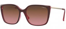 Gafas de Sol - Vogue eyewear - VO5353S - 287314 TOP RED ON TRANSPARENT PINK // PINK GRADIENT BROWN
