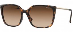 Lunettes de soleil - Vogue eyewear - VO5353S - W65613 DARK HAVANA // BROWN GRADIENT