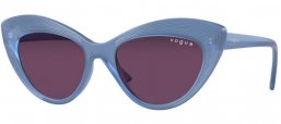 Sunglasses - Vogue - VO5377S - 29171A OPAL LIGHT BLUE // DARK VIOLET