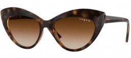 Sunglasses - Vogue - VO5377S - W65613 DARK HAVANA // BROWN GRADIENT