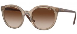 Sunglasses - Vogue eyewear - VO5427S - 294013 TRANSPARENT BROWN // BROWN GRADIENT