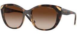 Lunettes de soleil - Vogue eyewear - VO5457S - W65613  DARK HAVANA // BROWN GRADIENT