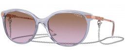 Sunglasses - Vogue eyewear - VO5460S - 292568  TRANSPARENT PURPLE // BROWN GRADIENT VIOLET