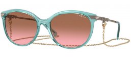 Sunglasses - Vogue eyewear - VO5460S - 303214  TRANSPARENT GREEN WATER // BROWN GRADIENT PINK