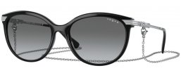 Lunettes de soleil - Vogue eyewear - VO5460S - W44/11 BLACK // GREY GRADIENT
