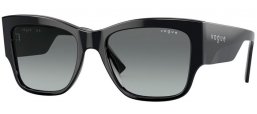 Lunettes de soleil - Vogue eyewear - VO5462S - W44/11 BLACK // GREY GRADIENT