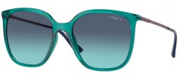 Sunglasses - Vogue eyewear - VO5564S - 31204S  TRANSPARENT PETROLEUM // AZURE GRADIENT DARK BLUE