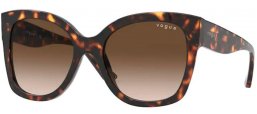 Sunglasses - Vogue eyewear - VO5338S - W65613 DARK HAVANA // BROWN GRADIENT