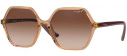 Lunettes de soleil - Vogue eyewear - VO5361S - 282613 TRANSPARENT CARAMEL // BROWN GRADIENT