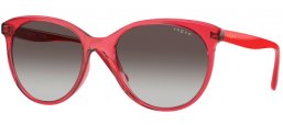 Gafas de Sol - Vogue eyewear - VO5453S - 30848G  TRANSPARENT RED // GREY GRADIENT